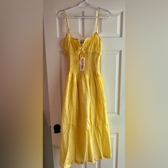 NWT Ciao Lucia Barbara Sun Gingham Cotton Dress, M - Picture 6 of 7